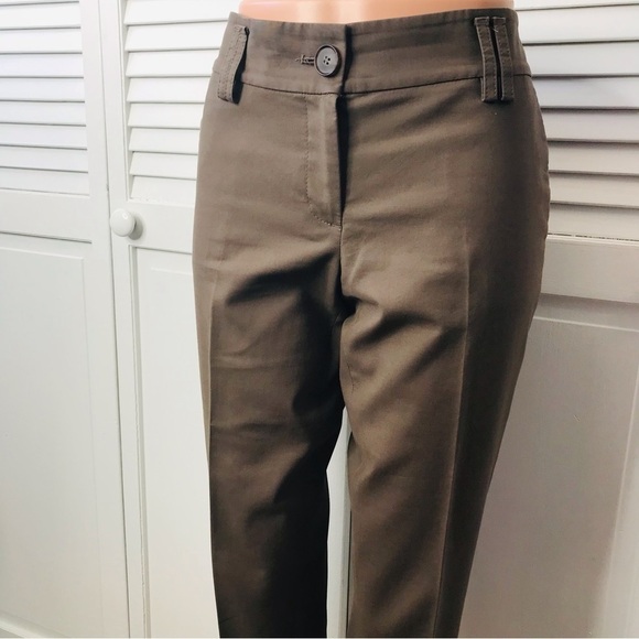 ANN TAYLOR LOFT Light Brown Marisa Cropped Pants Size 6 - Picture 3 of 9
